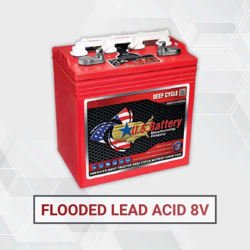 Flooded Lead Acid 8 Volt Deep Cycle Battery